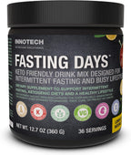 Innotech Nutrition Fasting Days - Mezcla para Ayuno Intermitente con 42 Ingredientes Esenciales y Electrolitos - Limón Té Helado, 360g