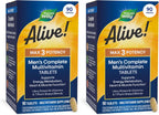 Nature's Way Alive! Men's Max3 Multivitamínico Diario de Alta Potencia para Hombres, 90 Comprimidos
