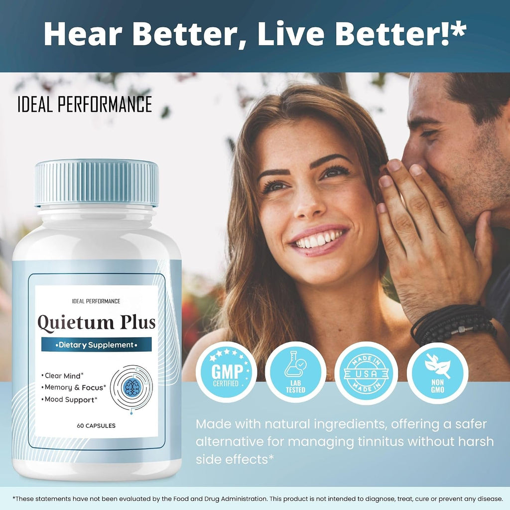 Quietum Plus – Fórmula Avanzada para el Apoyo Auditivo, 60 Cápsulas