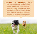 NutriSource AmpliFull Turkey Flavor Multivitamin Soft Chews para Perros, Suplemento Diario con Colostro Bovino, Vitaminas y Minerales Esenciales, 70 Chews (1 Pack)