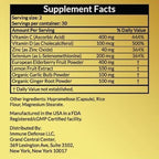 Immune Defense - Complemento Inmunitario con Vitamina C, D, Zinc y Selenio - 60 Cápsulas