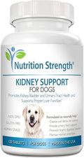 Nutrition Strength Kidney Support for Dogs - Apoyo Renal, Vejiga y Tracto Urinario, con Arándano Rojo Orgánico y Astrágalo, 120 Comprimidos Masticables