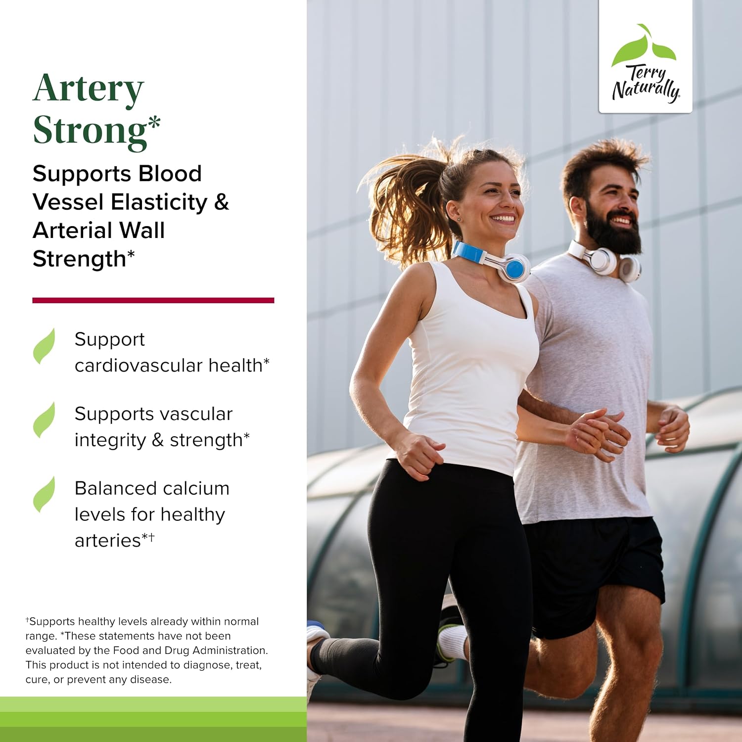 Terry Naturally Artery Strong - Suplemento Cardiovascular con Vitaminas A y D3, 60 Cápsulas blandas