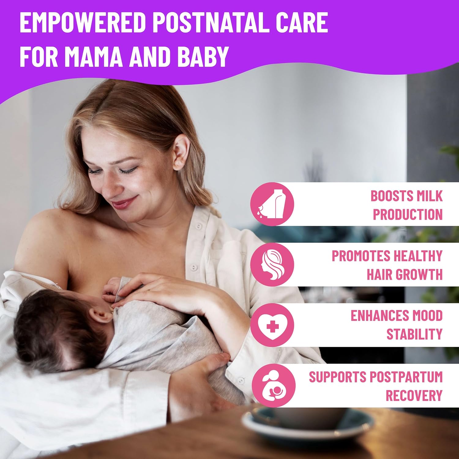 Mama's Select Vitaminas Postnatales – Multivitamínico Postparto, 30 Cápsulas