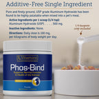 Rx Vitamins Phos-Bind - Complemento renal en polvo para perros y gatos - 200g