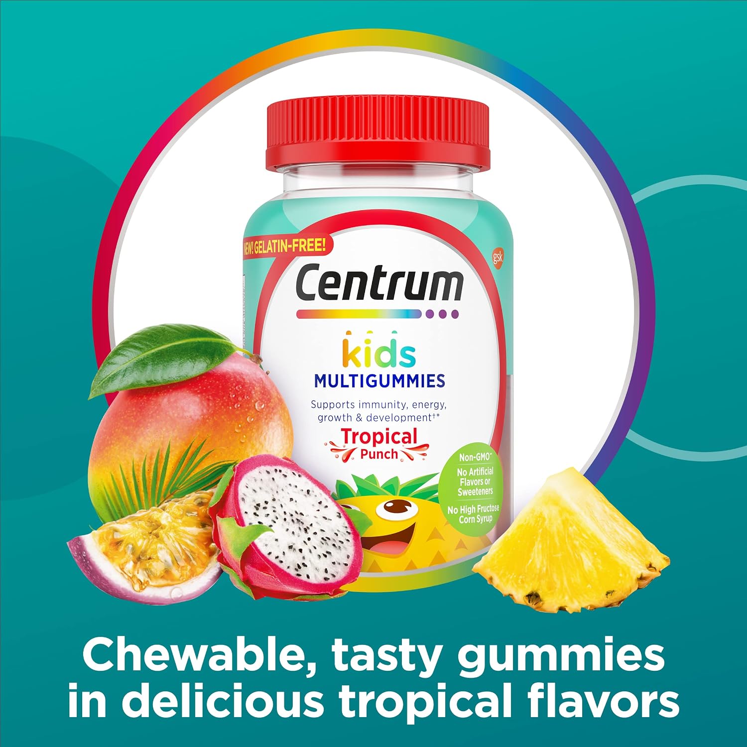 Centrum Kids Gominolas Multivitamínicas Sabor Tropical, 150 Gominolas