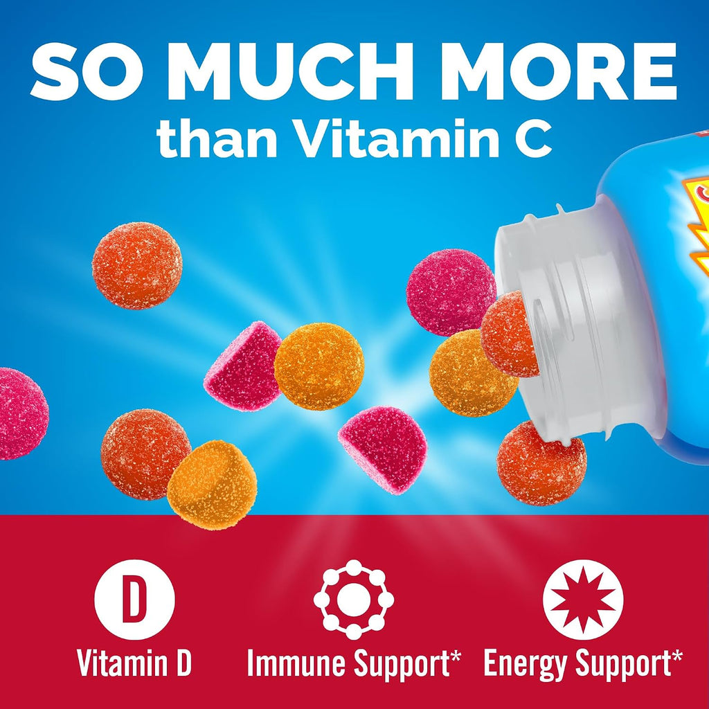 Emergen-C Kidz Gomitas de Vitamina C para el Sistema Inmunitario - Sabor Fruta Divertida - 44 unidades