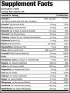 Bronson ONE Diario Multivitamínico y Multimineral Completo para Mujeres 50+, 360 Comprimidos
