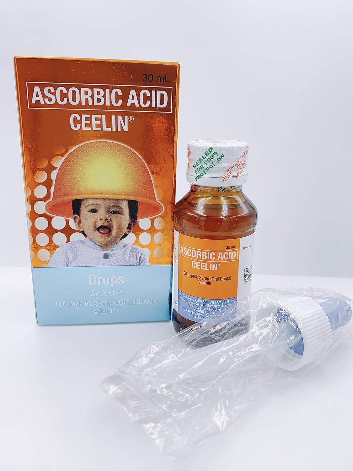 Ceelin Gotas de Ácido Ascórbico 30 mL para Bebés (0-2 años)