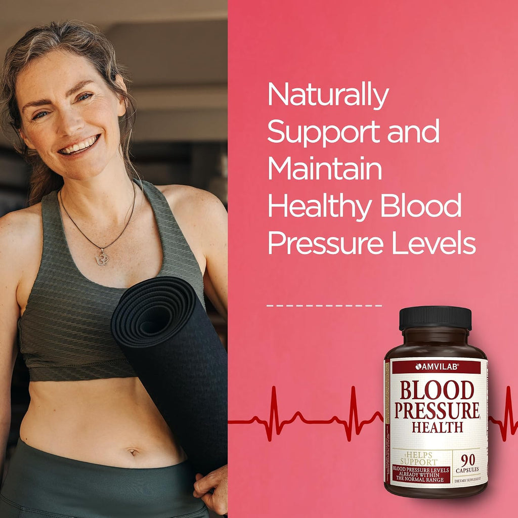 Blood Pressure Health de AMVILAB - Apoyo a la Presión Arterial - 90 Cápsulas