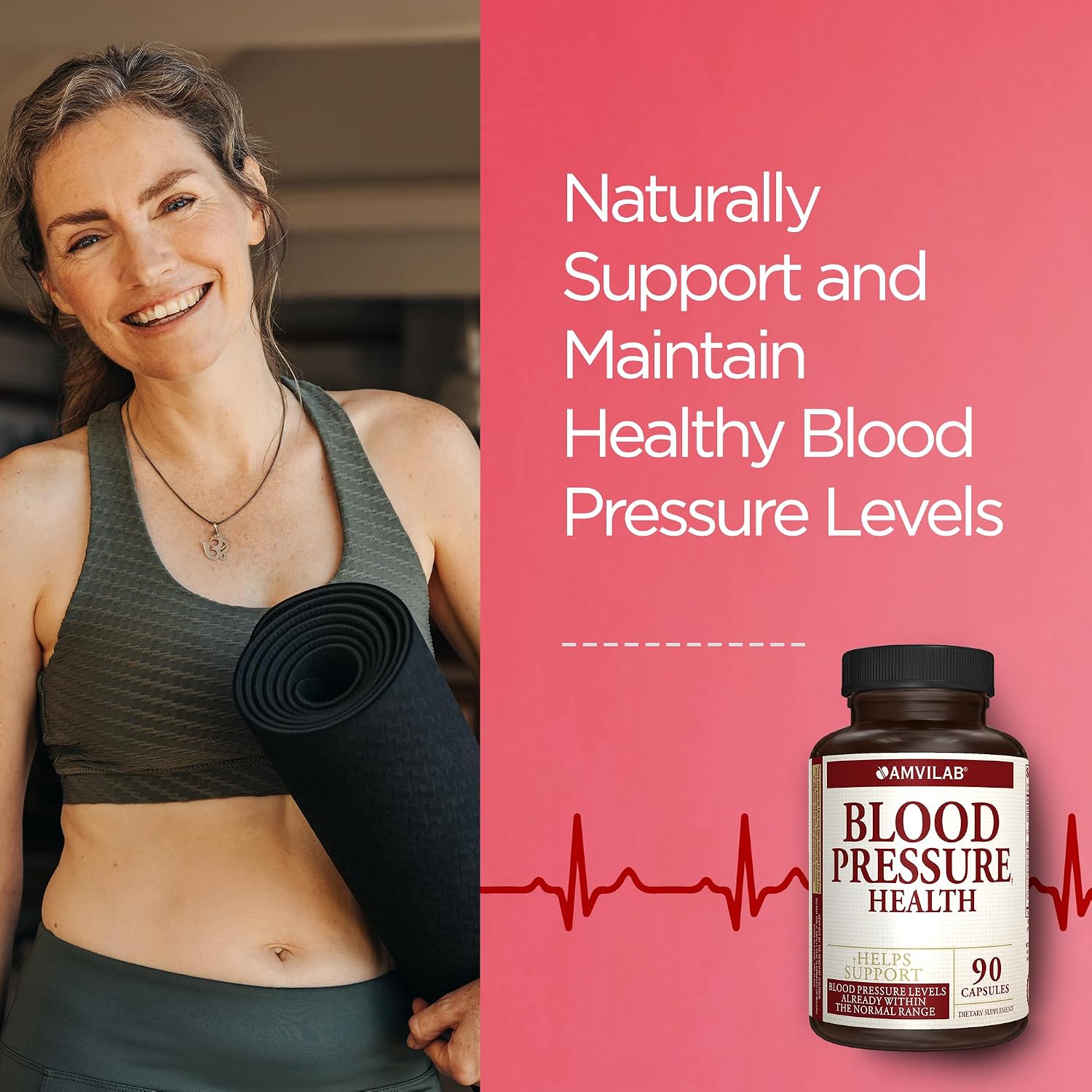 Blood Pressure Health de AMVILAB - Apoyo a la Presión Arterial - 90 Cápsulas