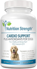 Nutrition Strength Cardio Support for Dogs with Antioxidants, L-Carnitine, L-Taurine, Coenzyme Q10 and Vitamin E, 120 Chewable Tablets
