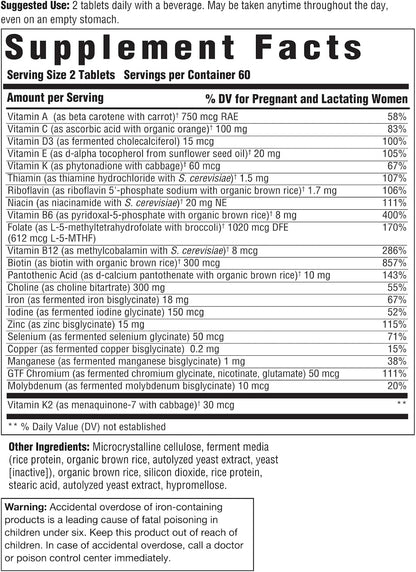 Innate Response Formulas Baby & Me – Hierro: Contribuye a la formación normal de glóbulos rojos y de hemoglobina, – Image 2