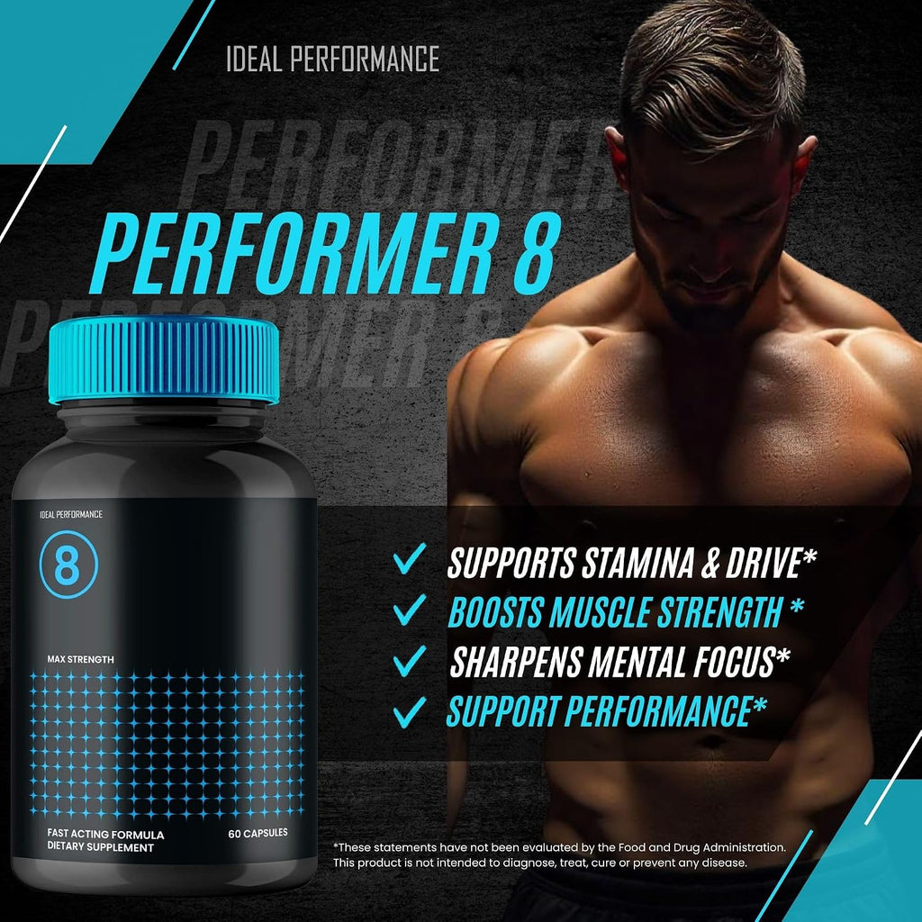 IDEAL PERFORMANCE Performer 8 Pills (180 Cápsulas) - Pack de 3