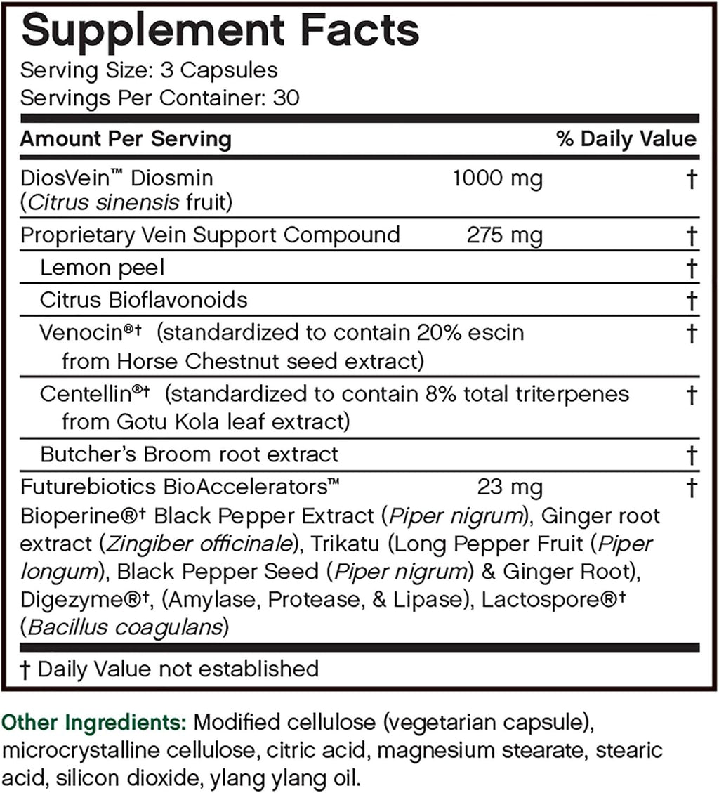 Futurebiotics VeinFactors, 90 Vegetarian Capsules