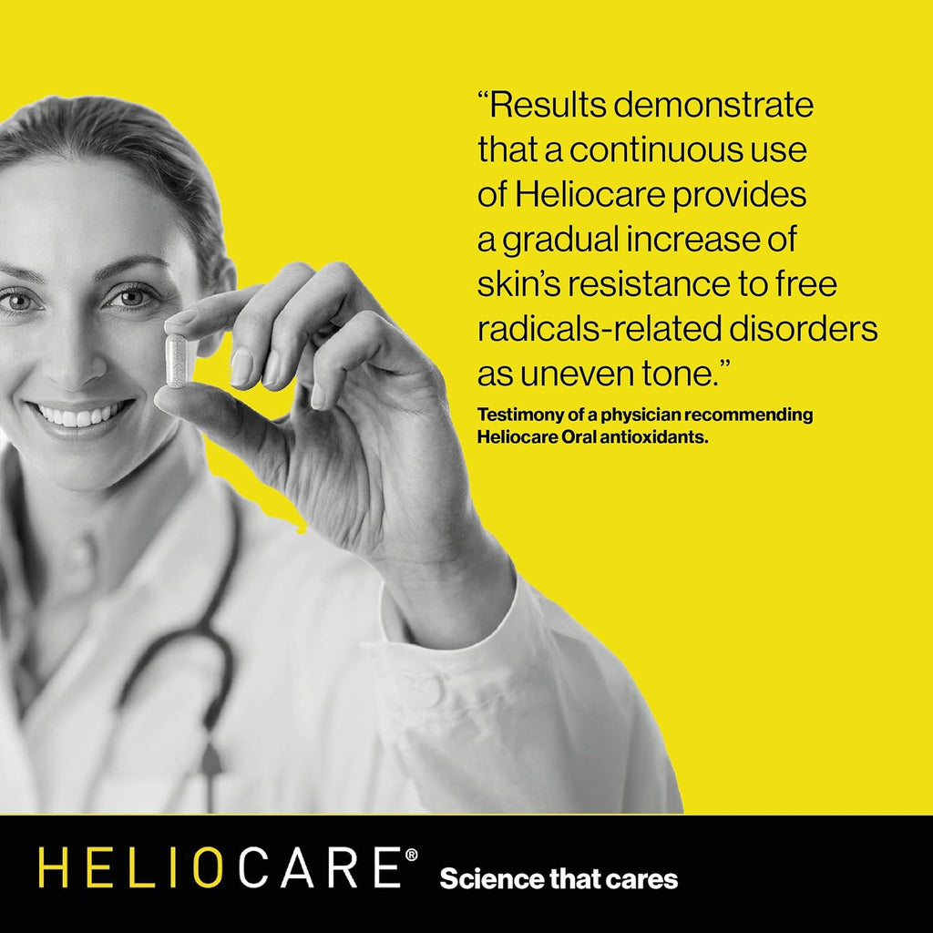 Heliocare Advanced Niacin B3: Fernblock PLE 240mg + Niacina 500mg - 120 Cápsulas Veganas