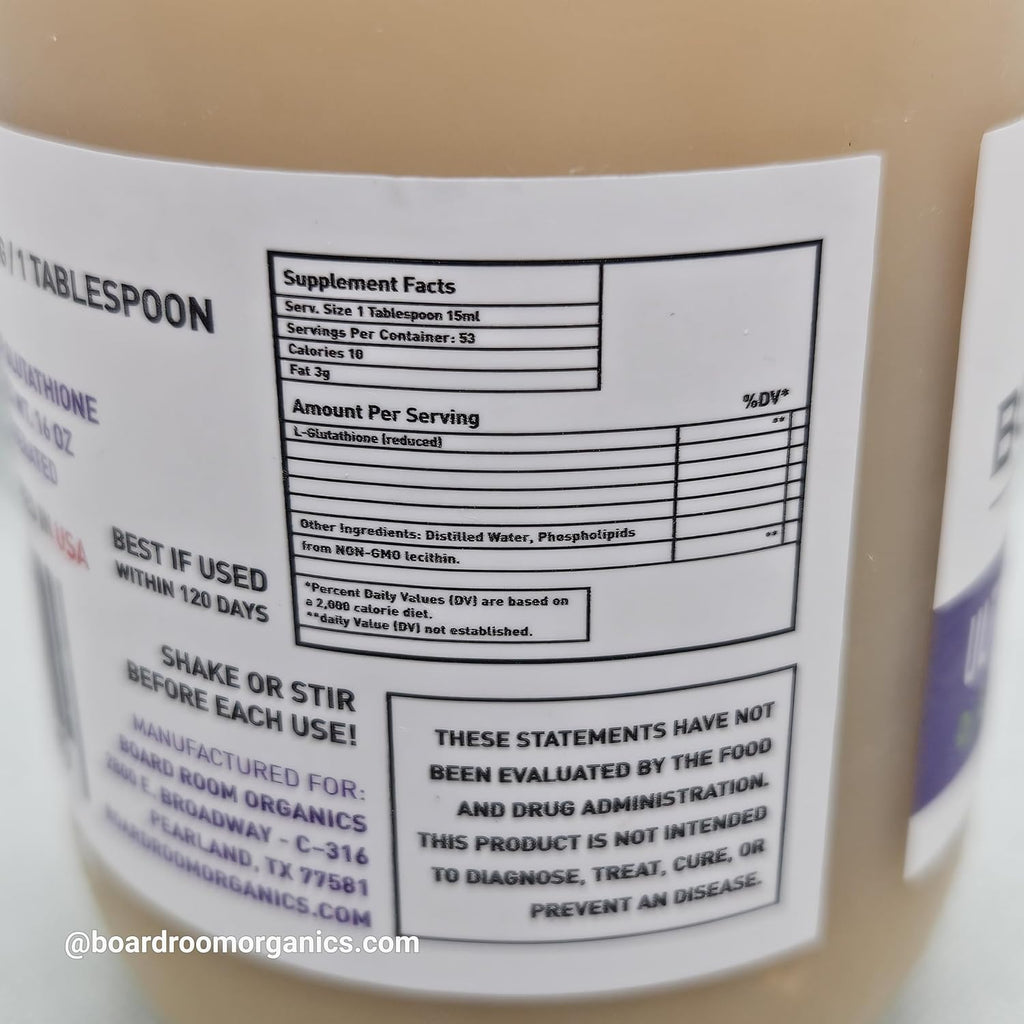 Board Room Organics Ultimate Liposomal Glutathione