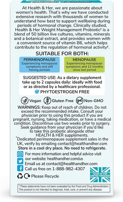 Health & Her Probiótico para Control de Peso – Apoyo a la salud intestinal: La cepa probiótica Lab4P contribuye al – Image 6
