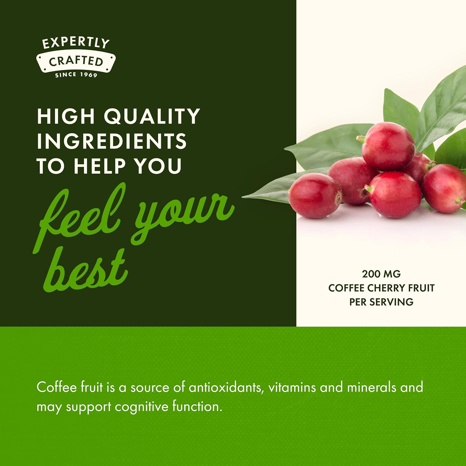 Swanson Full Spectrum Coffee Cherry - Suplemento antioxidante - 60 cápsulas vegetales