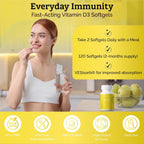 Everyday Immunity Vitamina D3 4000 IU - 60 Cápsulas Blandas con VESIsorb®