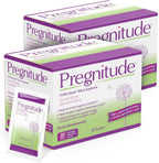 Pregnitude Suplemento de Bienestar Reproductivo con Ácido Fólico y Myo-Inositol, Sobres en Polvo sin Sabor, 120 Sobres (60 Días)