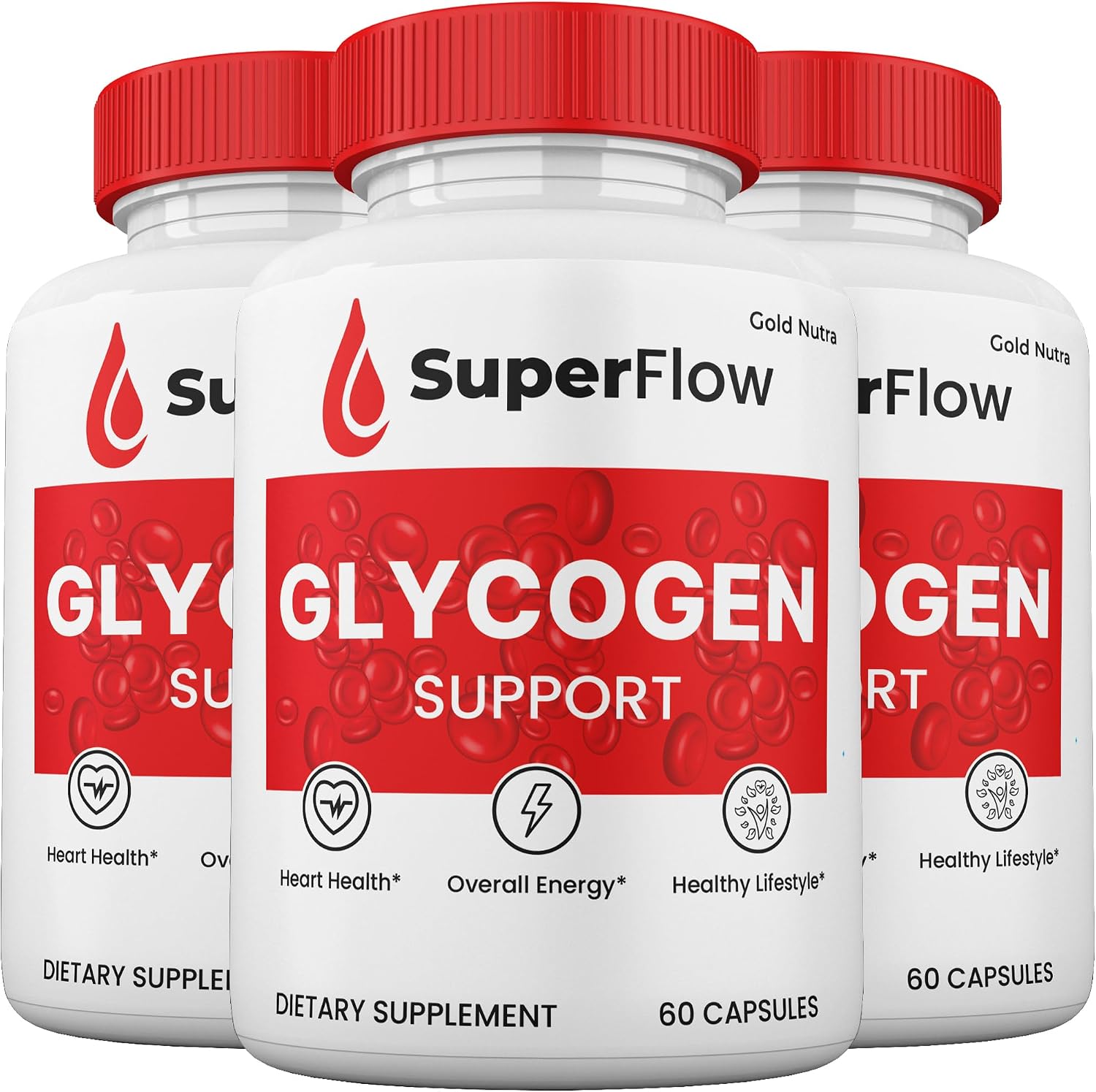 (3 Pack) Super Flow Blood Support Capsules - Gold Nutra