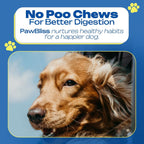 No Poo Chews para Perros – Masticables Suaves con Probióticos y Enzimas – 120 Unidades Sabor Bacon