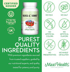 Vitamina C 1000 mg con Bioflavonoides y Enzymax - Maxi Health - 100 Tabletas