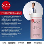Ease the Flow de Sol Nutrition - Alivio del PMS y Síndrome Premenstrual, 60 Cápsulas con Vitaminas B6 y B8