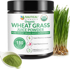 Polvo de Wheatgrass Orgánico Certificado USDA - Hierba de Trigo en Polvo - Vegano y Sin OGM