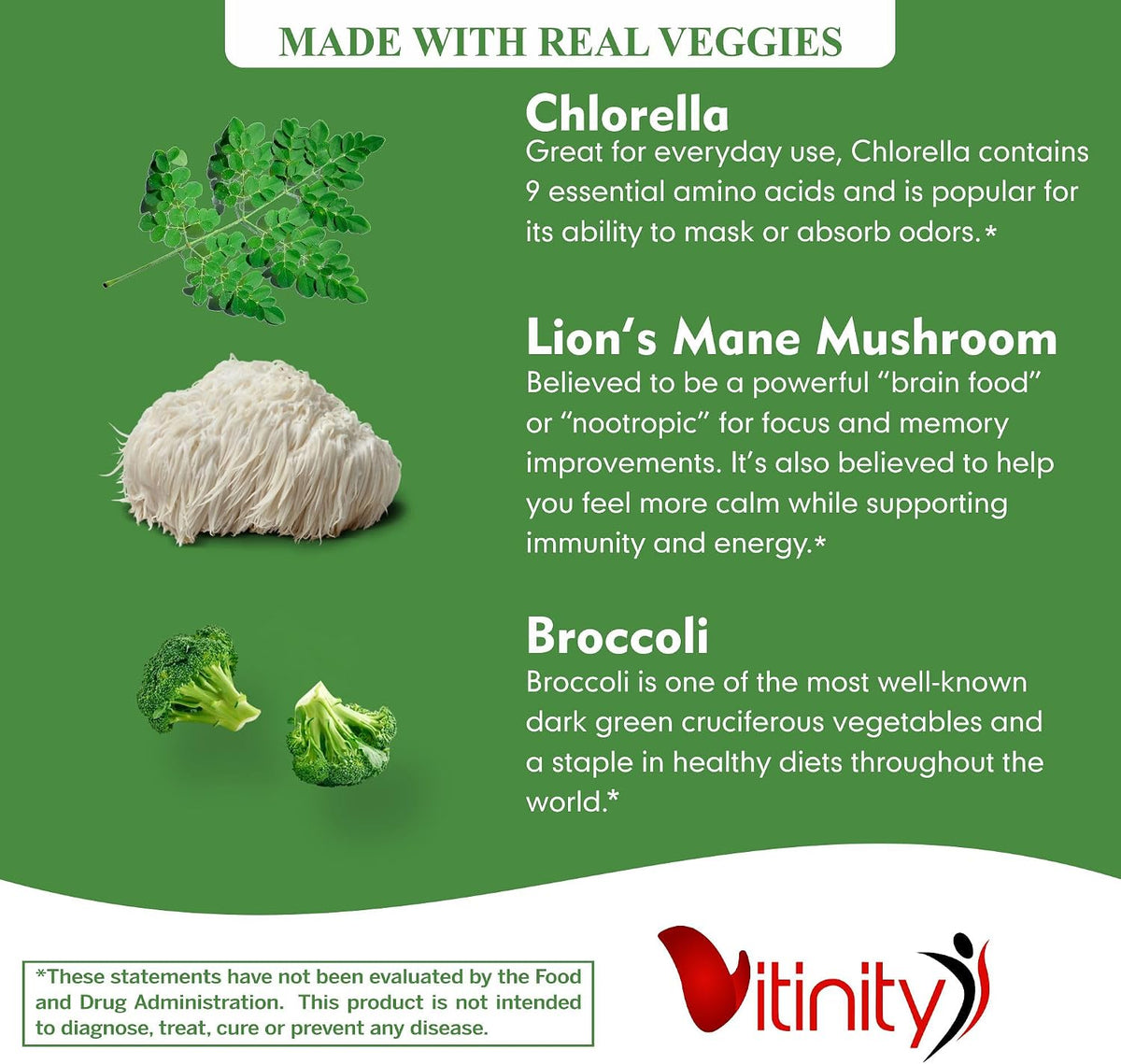 VITINITY Super Greens Multivitamin Gummies - – Jengibre: Conocido por sus propiedades digestivas, puede ayudar a – Image 7