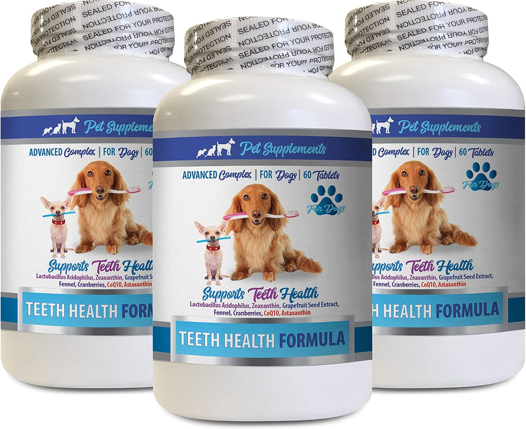 Pet Supplements & Nutrition LLC - Chicles dentales para perros - 180 unidades (3 botes)