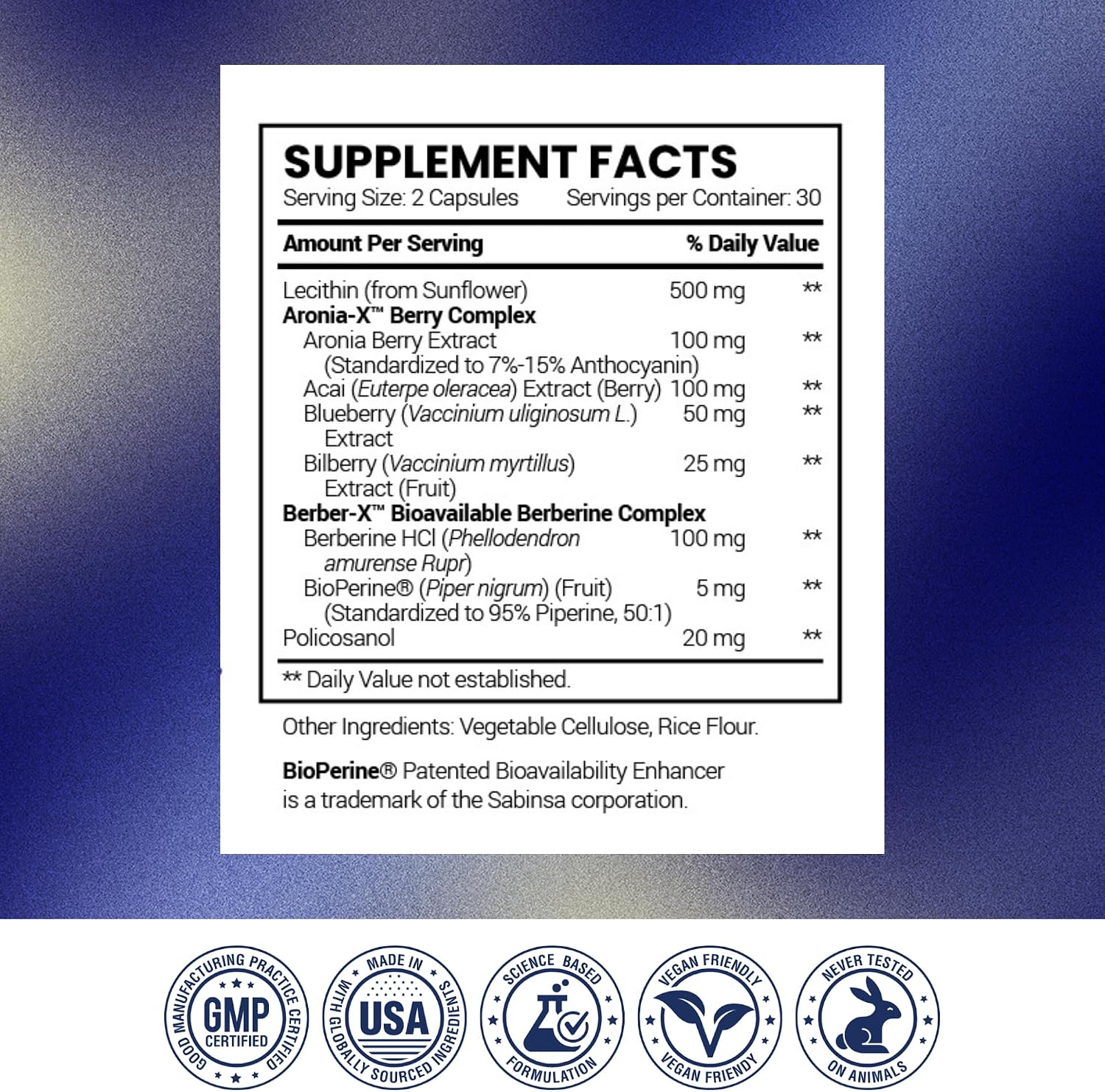 Research Verified Cholestrax - Berberina, Lecitina y Complejo de Bayas - 60 Cápsulas Veganas