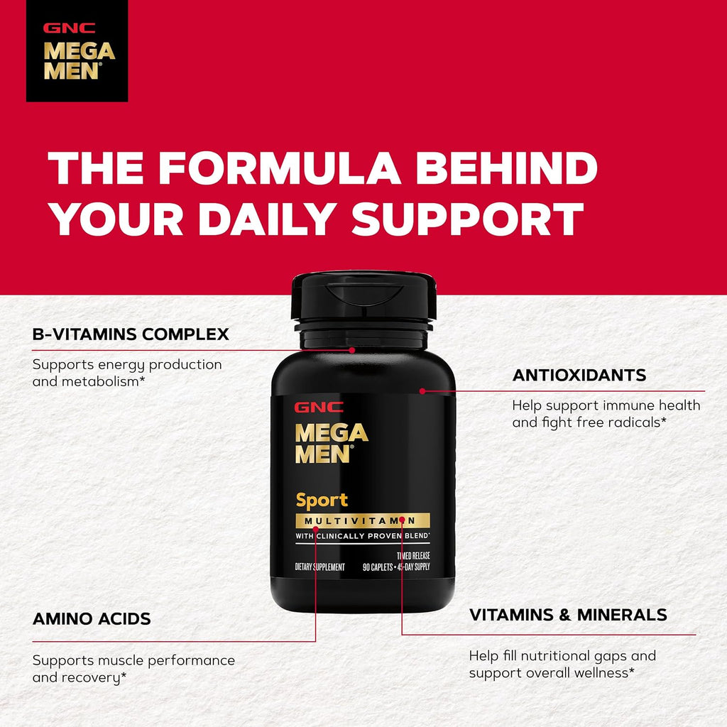 GNC Mega Men Sport Multivitamin para Hombres