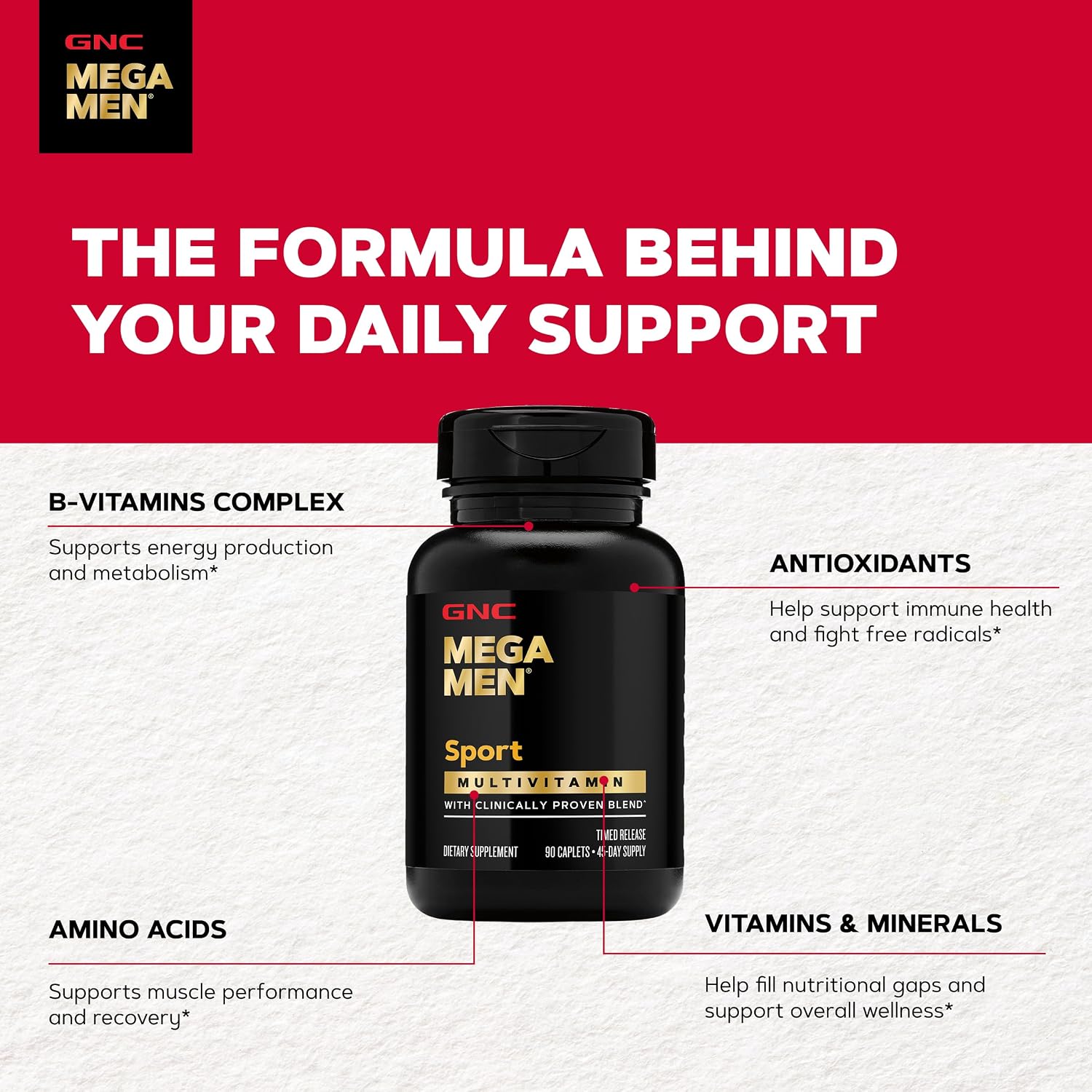 GNC Mega Men Sport Multivitamin para Hombres