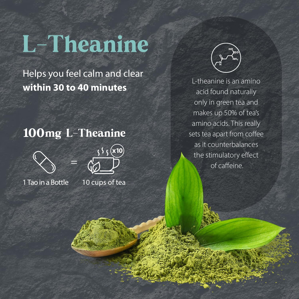 Dragon Herbs - Tao in a Bottle Cápsulas | Fórmula Herbal Adaptógena para el Estrés, Estado de Ánimo y Concentración (60 Cápsulas, 450 mg cada una)