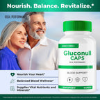 Gluconull Cápsulas, Suplemento para la Salud General - Máxima Potencia, Fórmula Natural (60 Cápsulas)