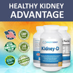 Kidney-D, Suplemento Renal con Vitamina D3 Optimizado para la Salud de los Riñones