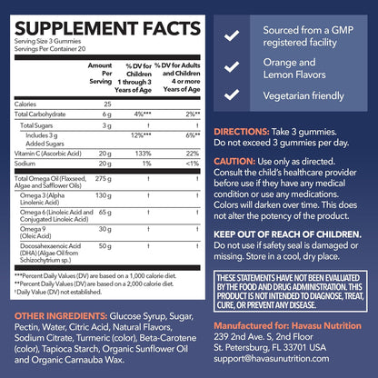 Gomitas de Omega 3-6-9 + DHA para Niños, – El DHA contribuye al mantenimiento normal de la visión. – Image 2