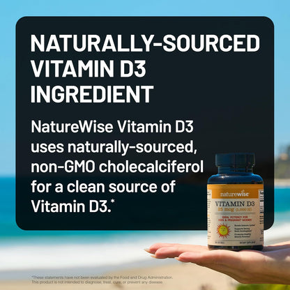 NatureWise Vitamina D3 1000 UI (25 mcg) – 30 – Sistema inmunitario en condiciones normales: La vitamina D modula – Image 4