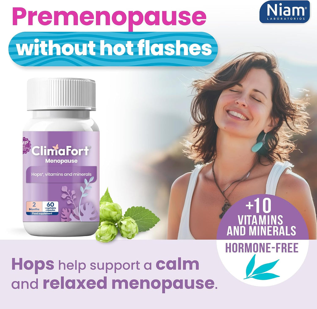 Climafort – Suplemento para la Menopausia, 60 Cápsulas (2 Meses)
