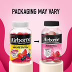 Airborne 750mg Vitamina C Gomitas para Adultos - Apoyo Inmunitario con Antioxidantes y Selenio - 42 Gomitas Sabor Bayas
