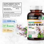 BIO KRAUTER® Ruda Cabruna para la Lactancia - Suplemento Vegano - 100 Cápsulas - 1200 mg por Ración - Sin Rellenos, No Transgénico