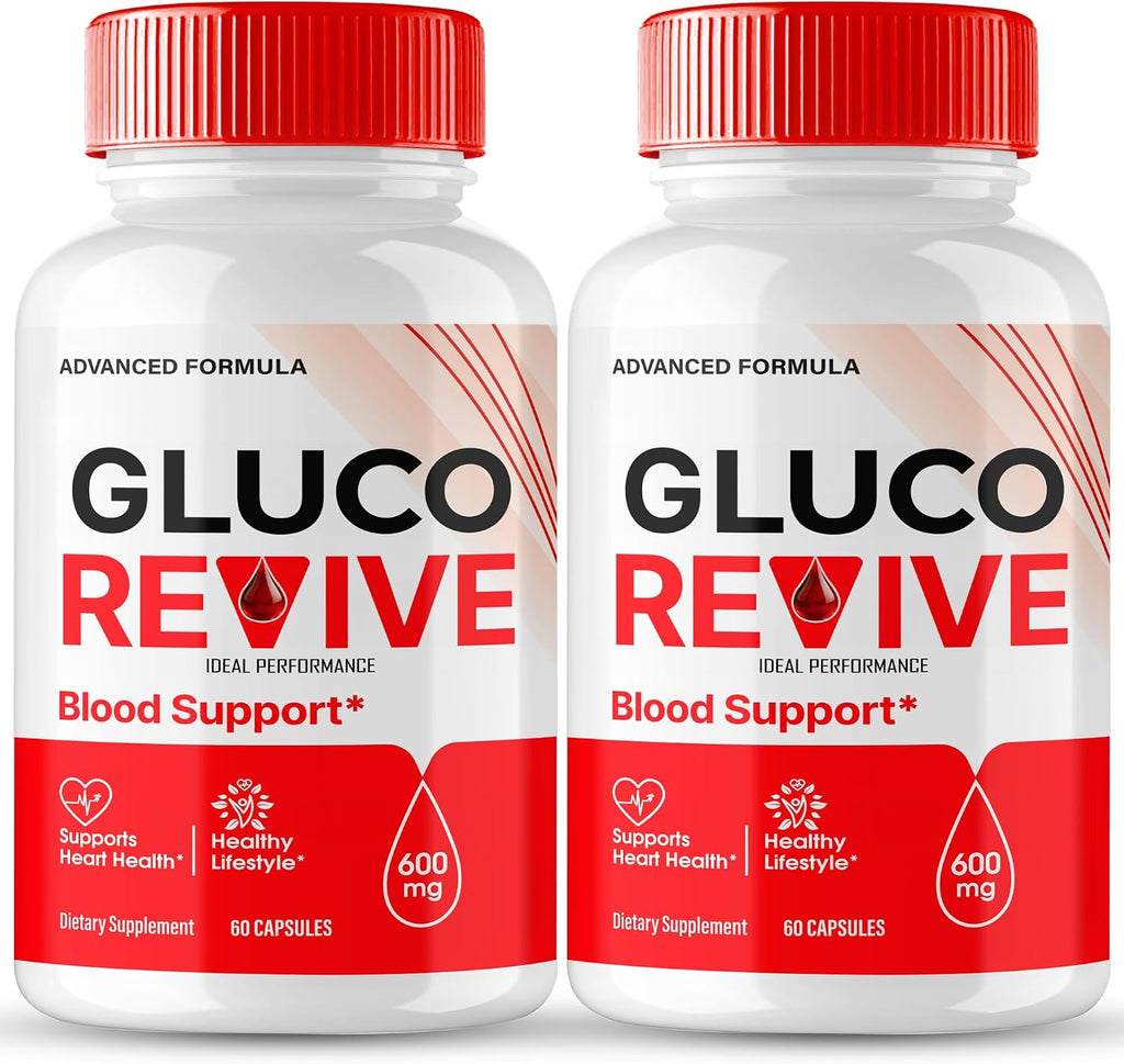 Gluco Revive Pills, Gluco Revive Supplement Capsules - 2 Pack