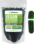 XPRS Nutra Cápsulas Vacías Tamaño 3 - 1000 Unidades - Veganas - Vegetarianas - Verde Bosque
