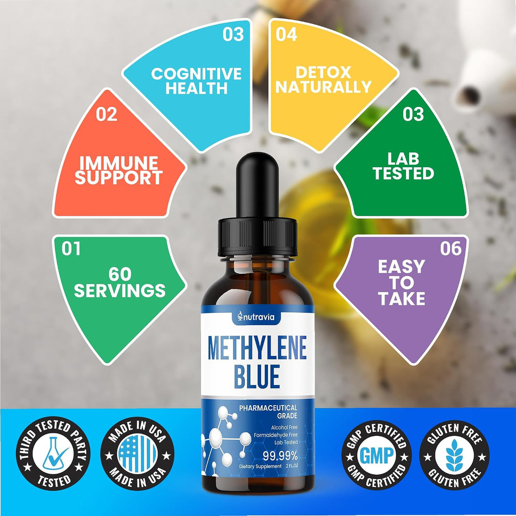 Azul de Metileno (Methylene Blue) Grado USP - 60ml