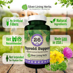 Suplemento Tiroideo Natural para Perros con Perejil, Ashwagandha, Jengibre, Cardo Mariano y Gordolobo - 90 Cápsulas