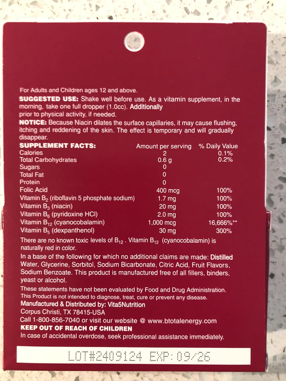 La solución B-Total - Vitaminas B Sublinguales - Paquete Doble