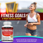 Toplux Berberine 1800mg - Berberina HCL 97% Pureza - 90 Cápsulas Veganas