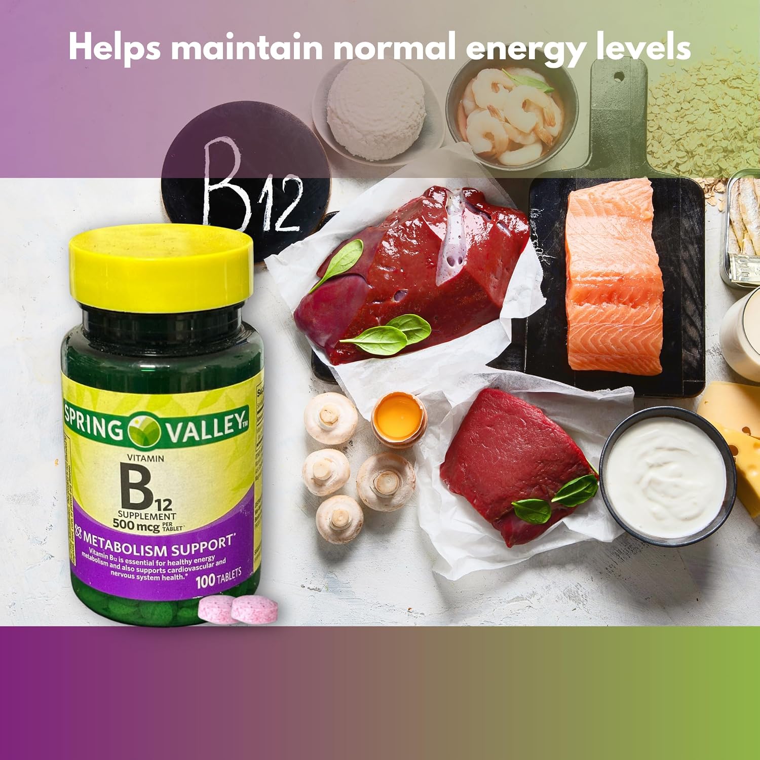 Vitamina B12 500 mcg - 100 Comprimidos